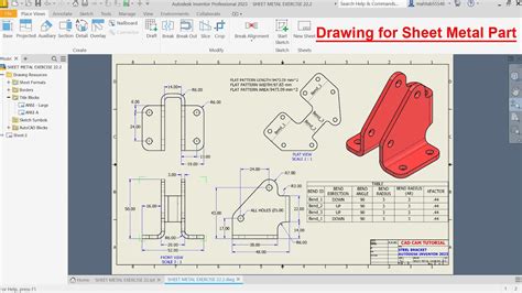 drawing metal sheet|sheet metal drawings with gd&t.